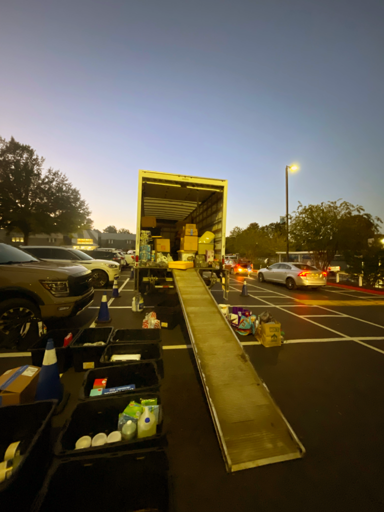 Charlie's Angels Movers truck joins local relief efforts for Hurricane Helene victims